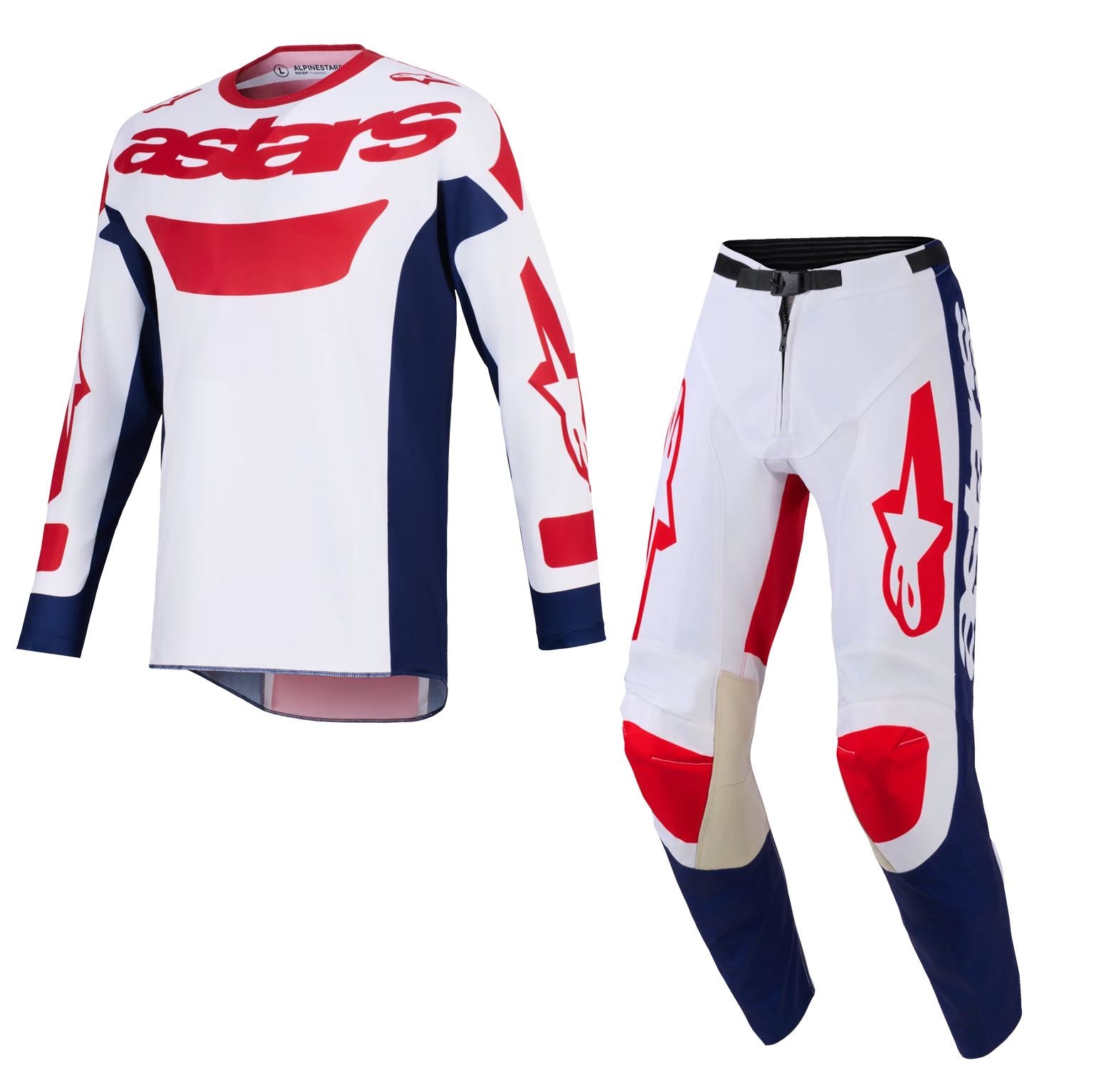 Alpinestars 2026 Racer Riway Motocross Combo Kit White Blue Red